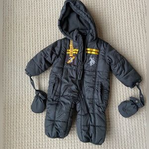 US polo ASSN toddler boy snowsuit 18 months